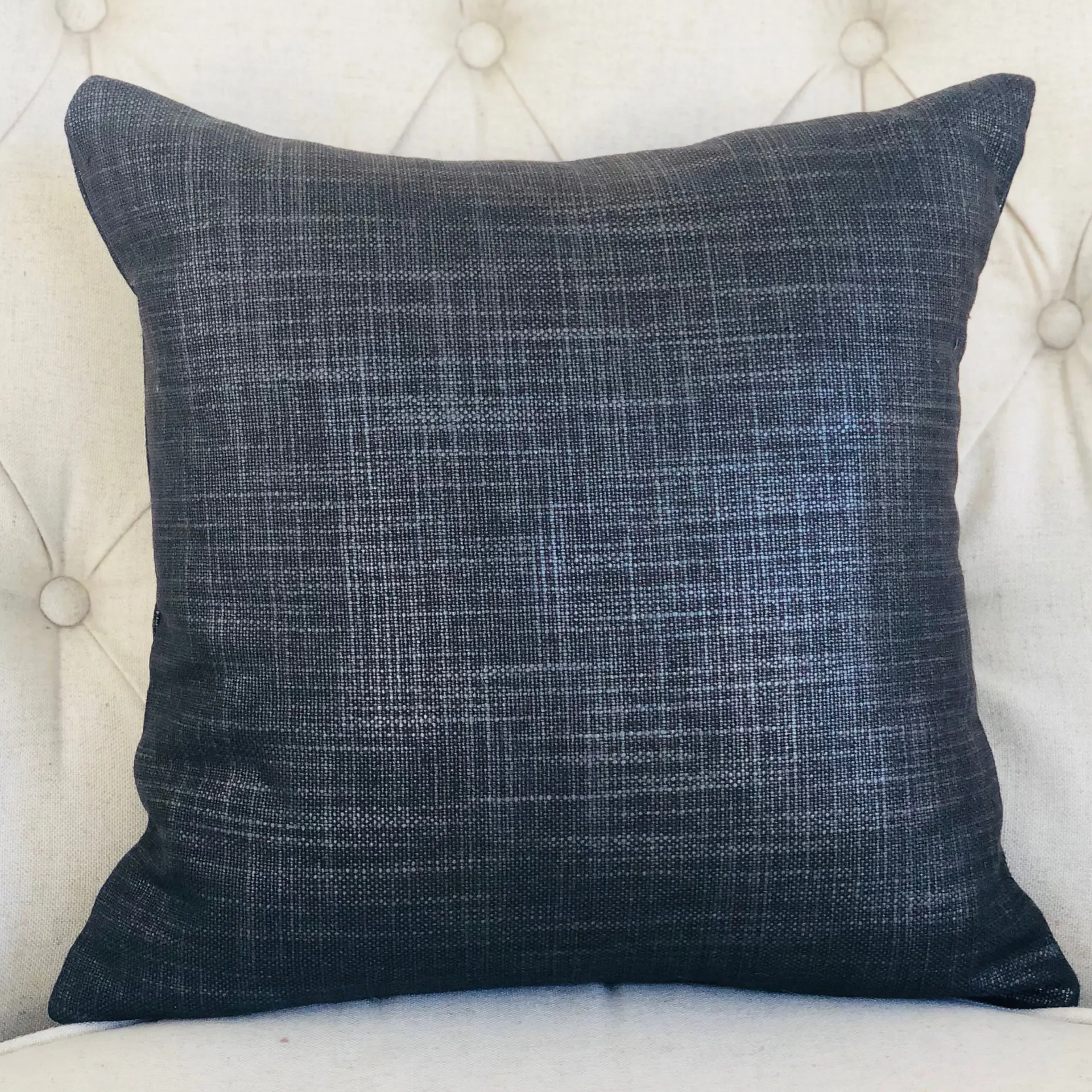 Ashland Glazed Gray Handmade Luxury Pillow - Image 2