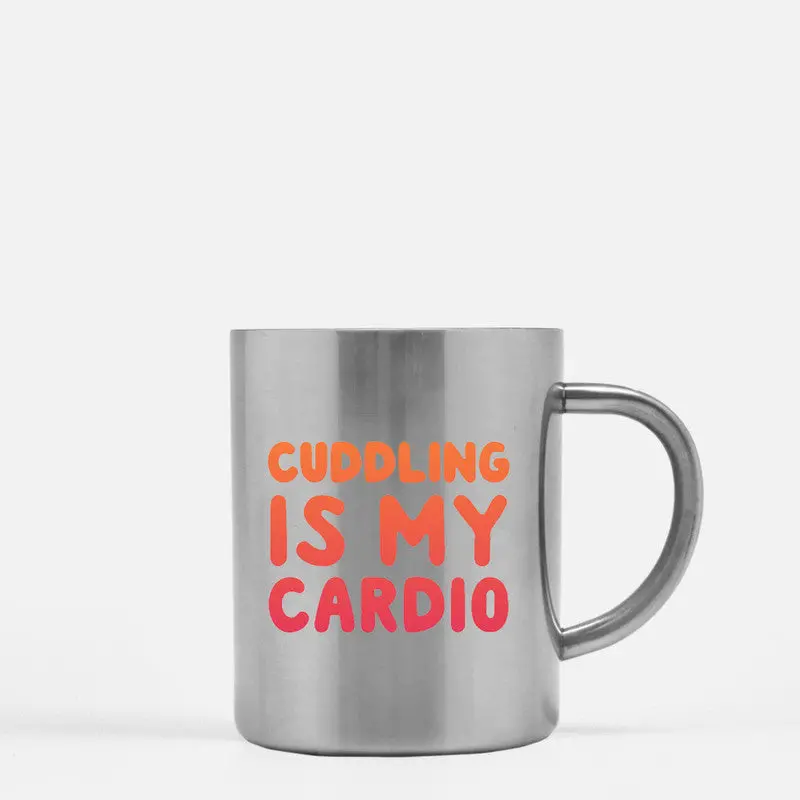 Cuddling Is My Cardio Gold & Silver Mug - Image 2