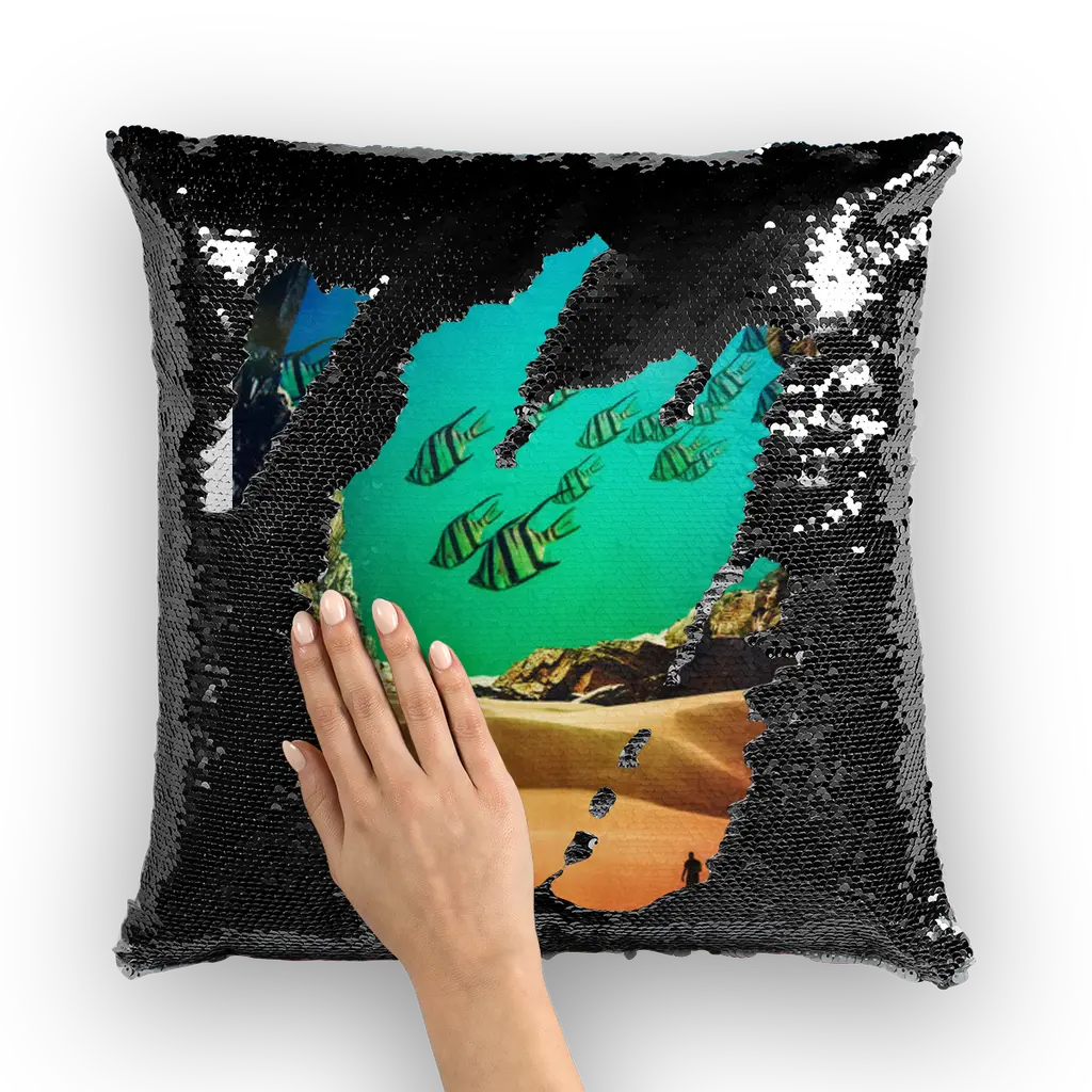 Inside the Cave Sequin Cushion Cover - Image 2
